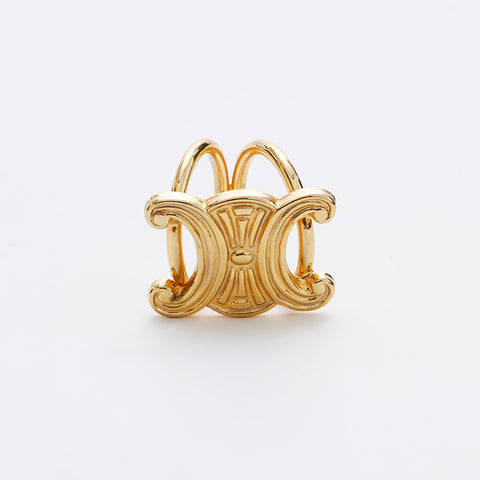 セリーヌ CELINE トリオンフ スカーフリング ヴィンテージ スカーフ