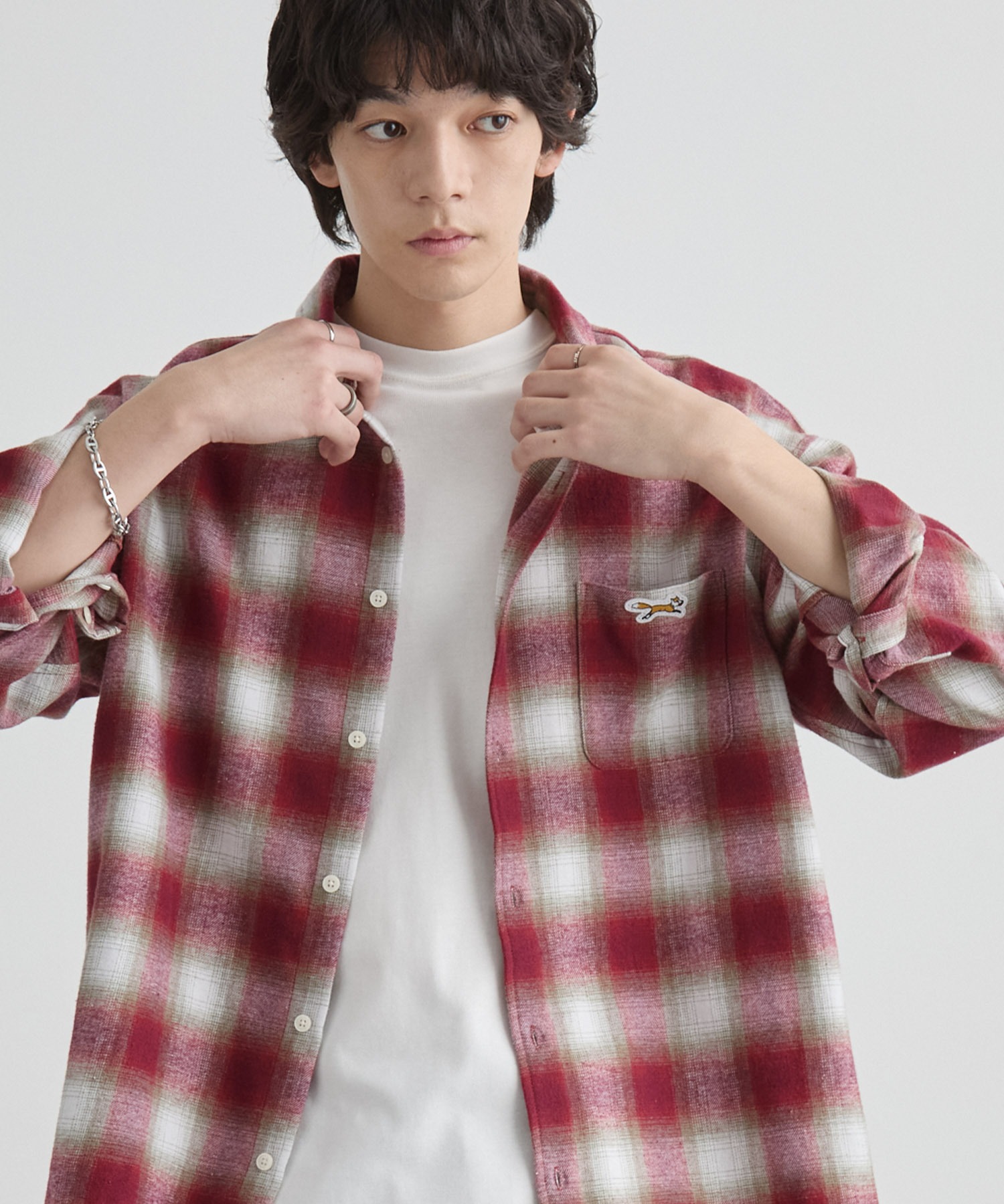 PENNEYS/ペニーズ 別注 THE FOX ロゴ ワンポイント刺繍 オンブレ