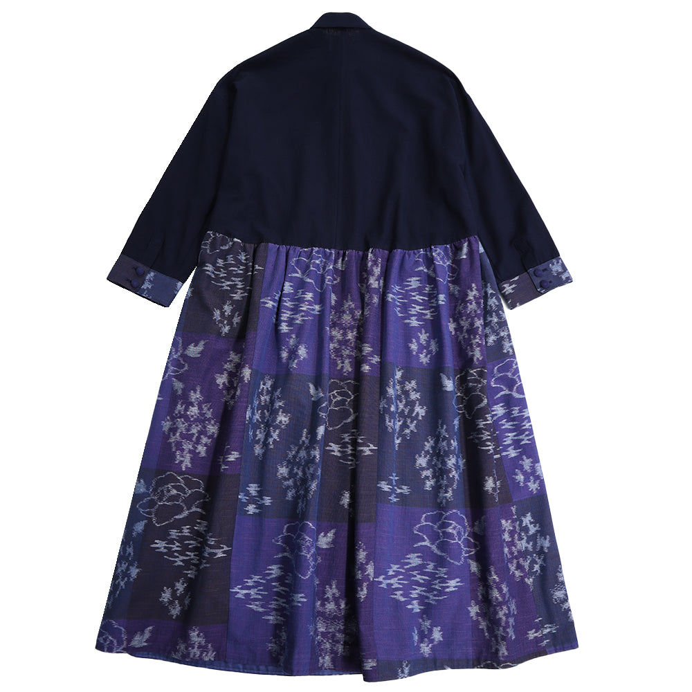 儀右ヱ門 ギエモン ぎえもん 久留米絣 ワンピース タ212 日本製