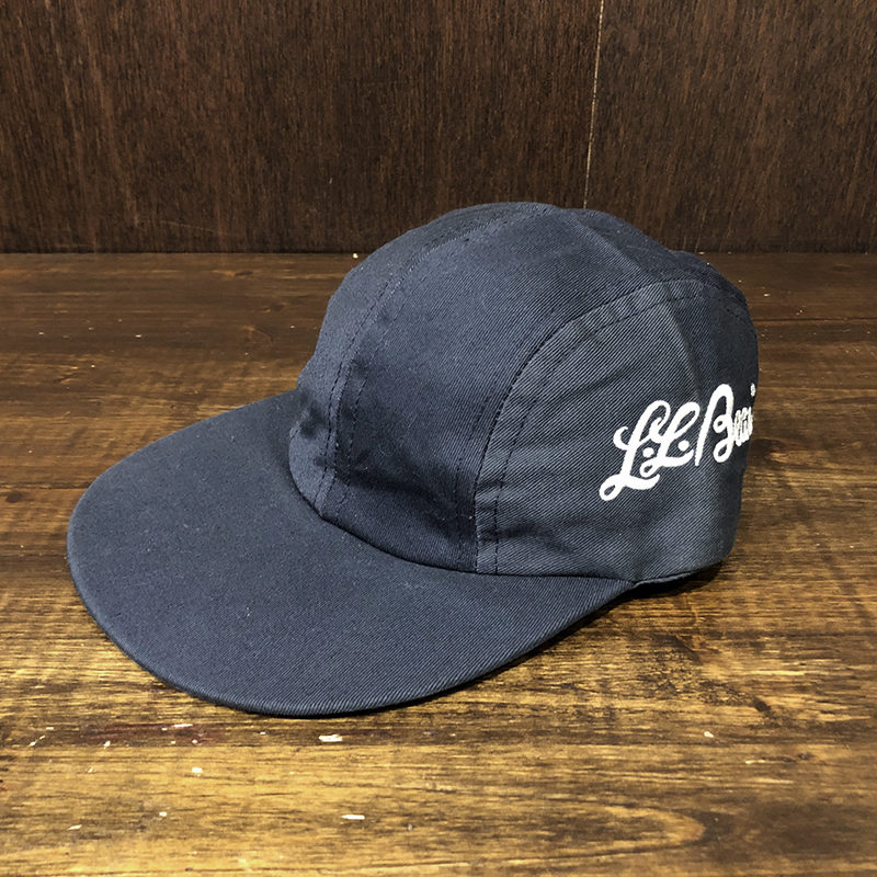 LL Bean Cotton Twill Duck Long Bill Fly Fishing Cap Navy Free Size