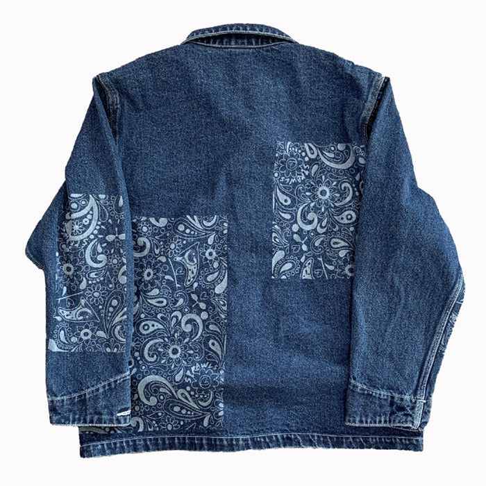 アメカジ デニムジャケット Gジャン ペイズリー柄 コーデ – SPRAWLS