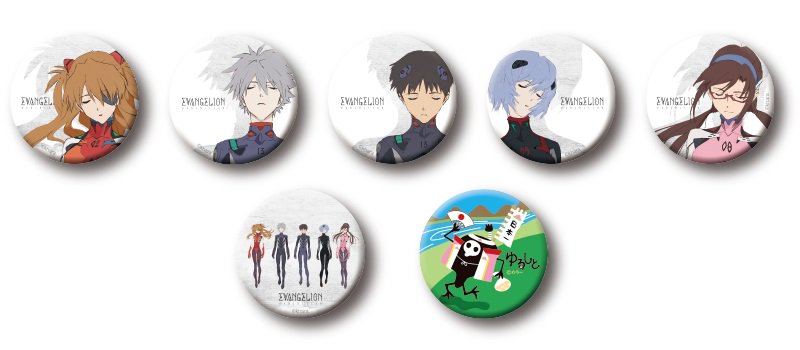 新商品！】エヴァンゲリオン展岡山にて販売される缶バッチです。全7種
