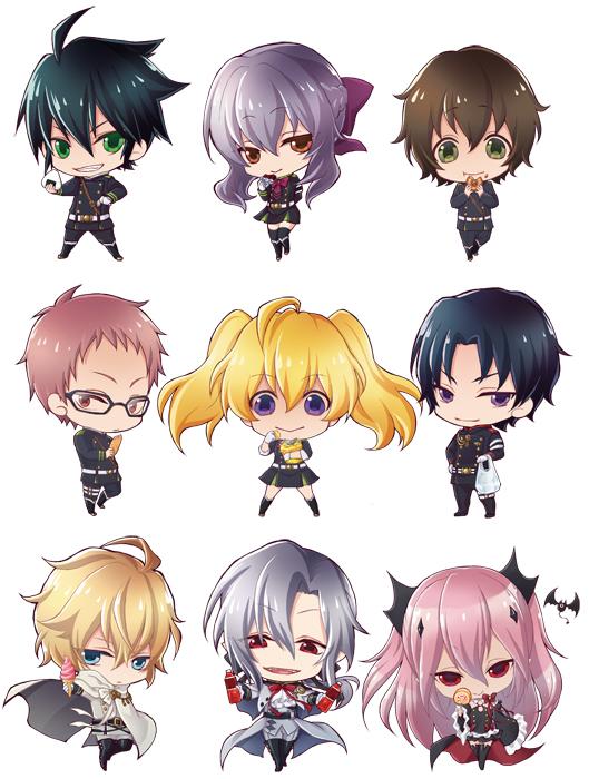 NewDays×終わりのセラフ」コラボキャンペーンに登場しているSDキャラ