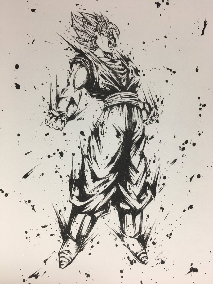 ドラゴンボールFW 墨絵4連番 フュージョンワールド 1周年記念 超特集