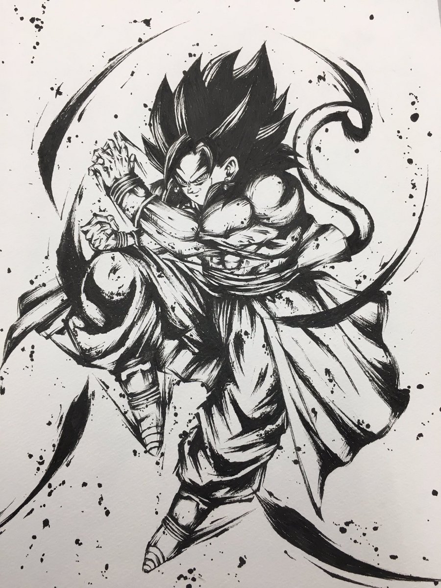ドラゴンボールFW 墨絵4連番 フュージョンワールド 1周年記念 超特集