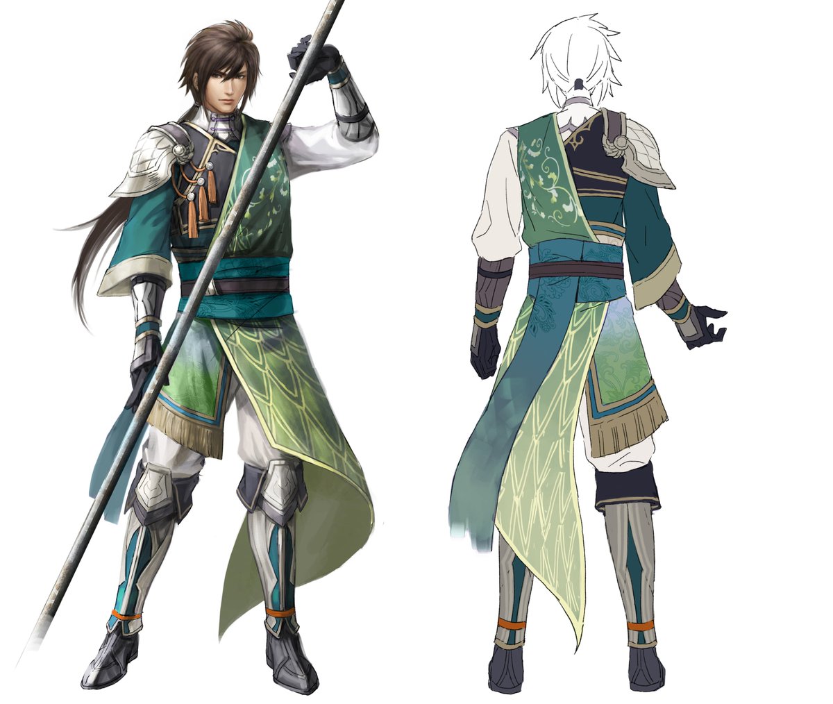 キャラデザ・姜維】今回のデザインは、複数案の中からスタイリッシュで