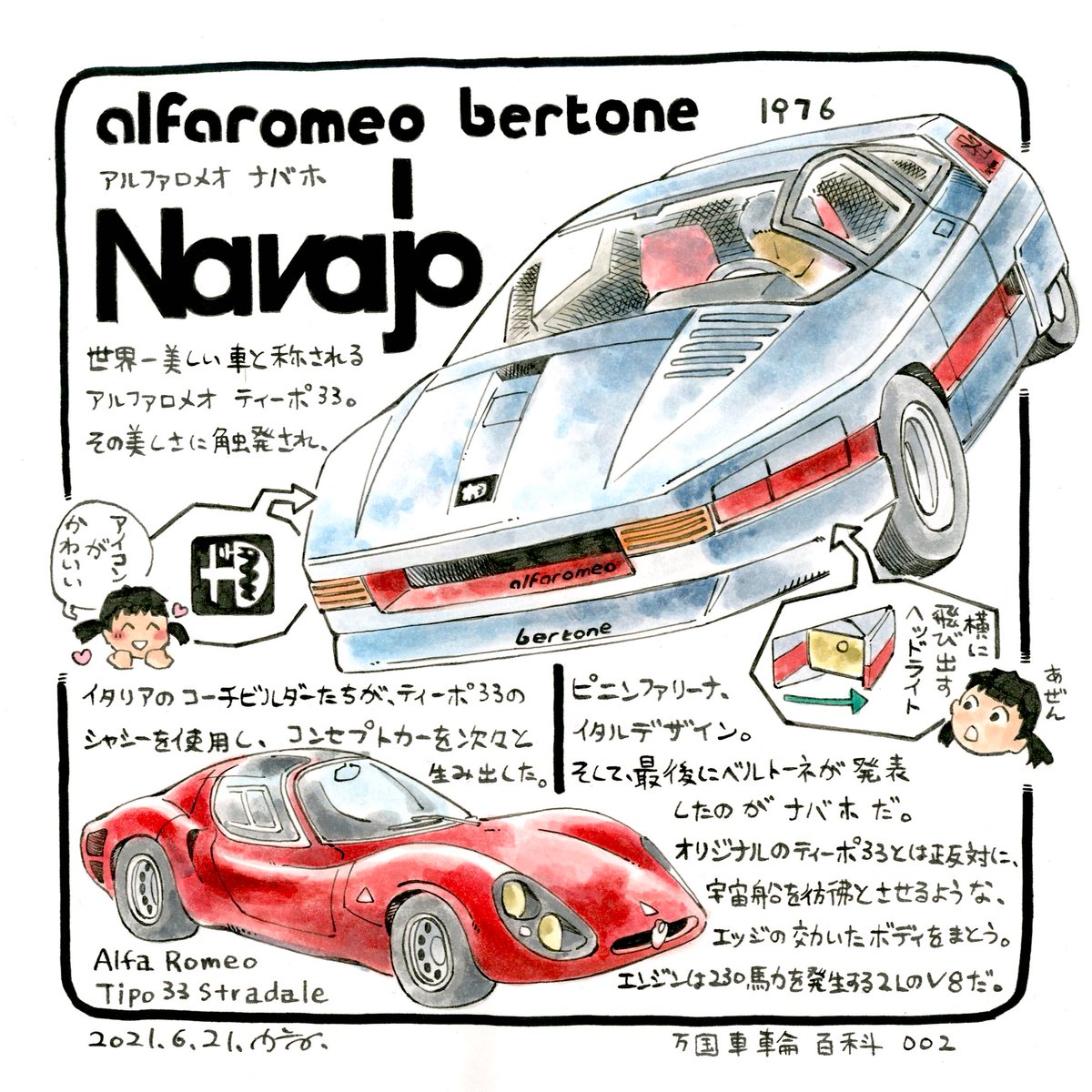 奇想天外なカロッツェリアの世界。 アルファロメオ ナバホ Alfa Romeo