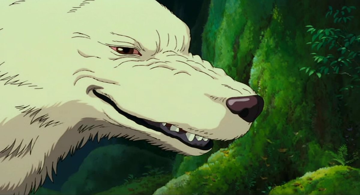 山犬のモロと乙事主は、かつて好い仲になったという裏設定があります