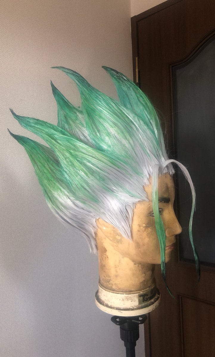 Dr.STONEの石神千空、ウィッグ出来ました😭トライ＆エラーの連続だった