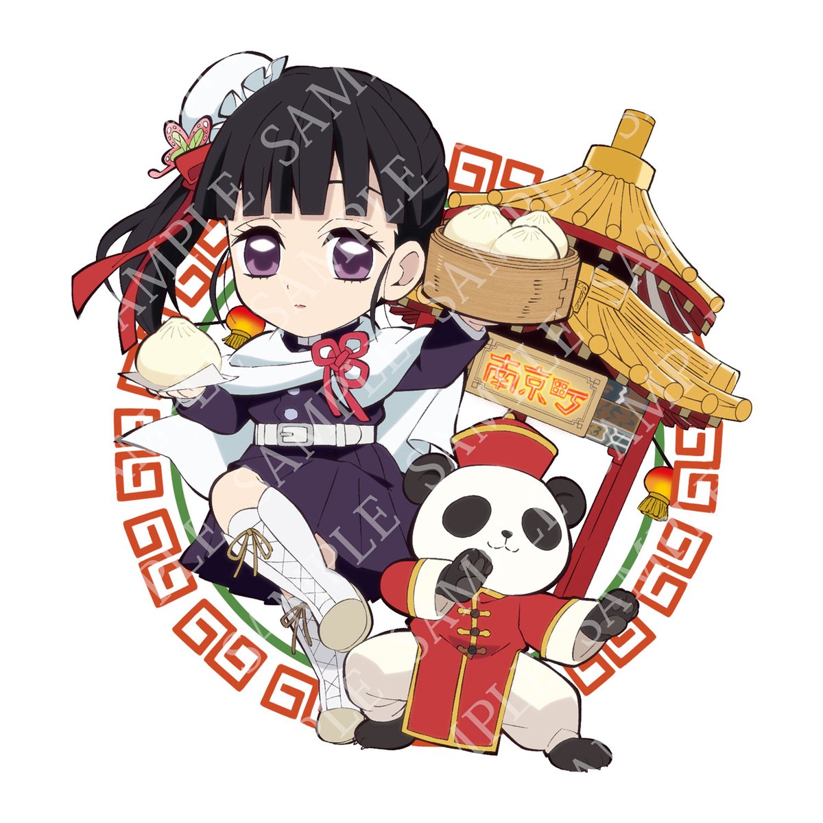 栗花落カナヲ　北海道　缶バッジ　ご当地イラスト　全集中展　☆ 鬼滅の刃 鬼滅の刃 全集中展」北海道会場の限定グッズ発表！ 煉獄杏寿郎＆悲鳴嶼