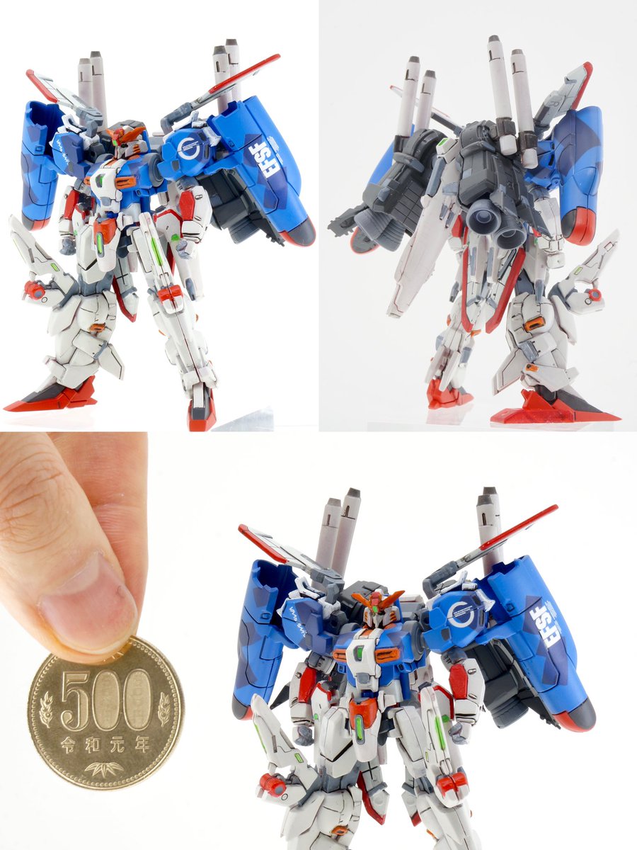 食玩ガンダムアーティファクトのEx-S全塗装で完成！500円でこんなに