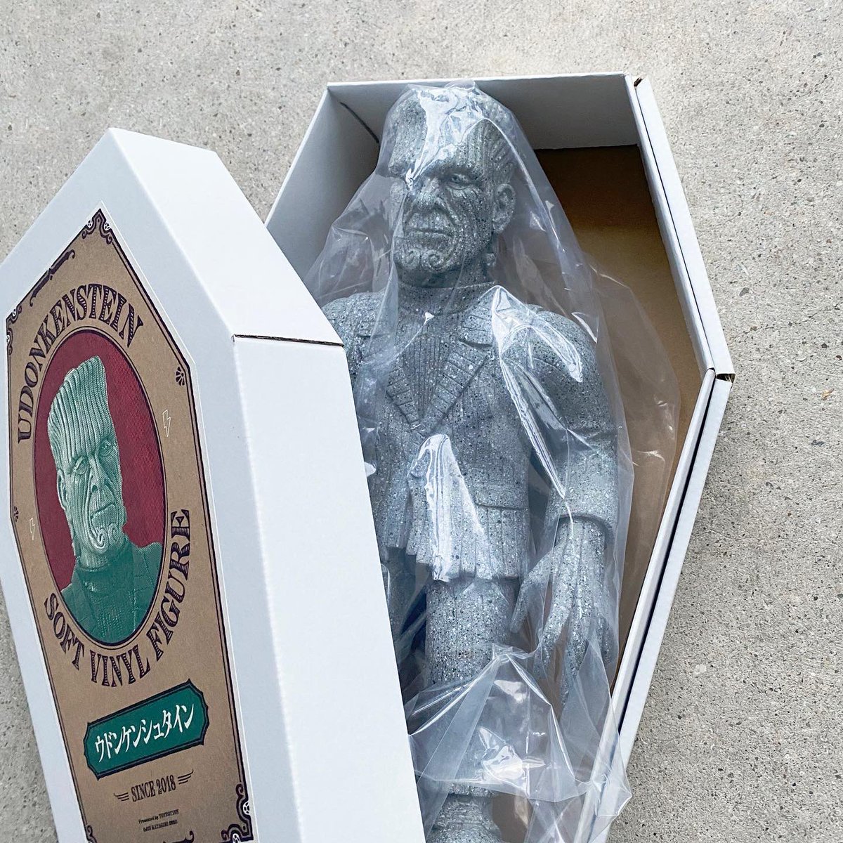 先月開催した「片桐仁ソフビ展 ウドンケンシュタイン対ウードン」にて