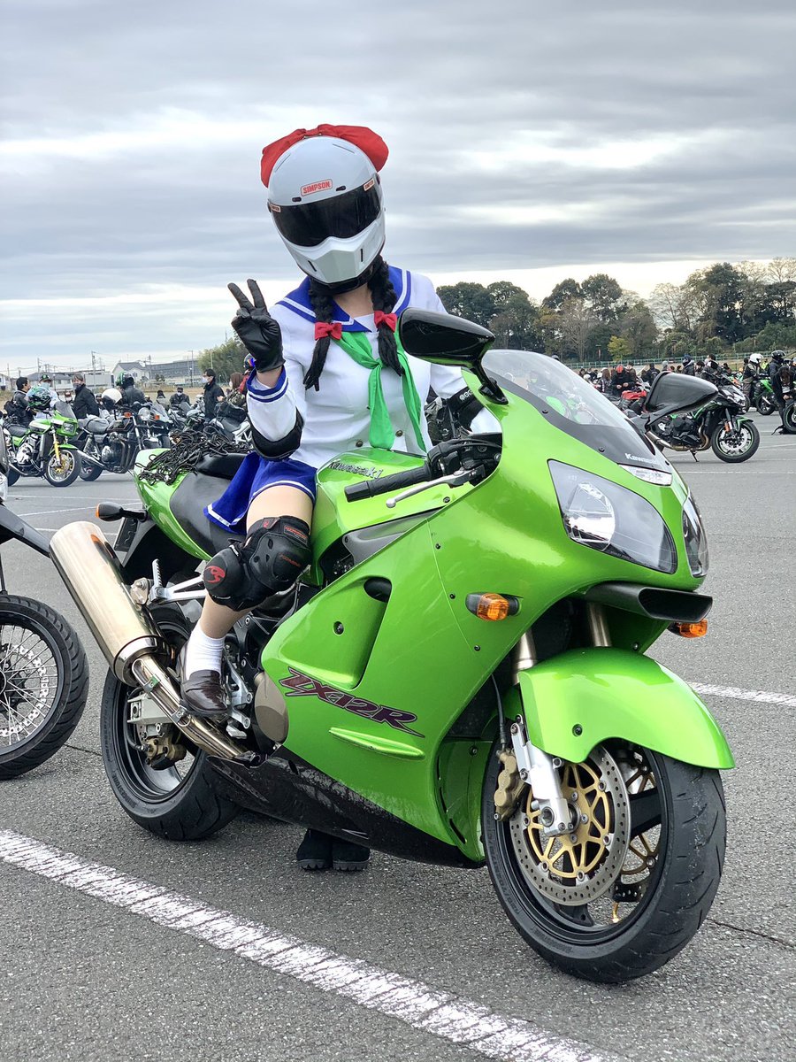 いい12Rの日 ZX-12R♡ #Kawasaki #ばくおん!! #爆音少女!!