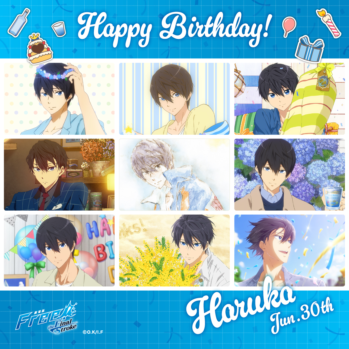 Free! Series Birthday《遙》1/2】HAPPY BIRTHDAY☆HARUKA！本日6月30