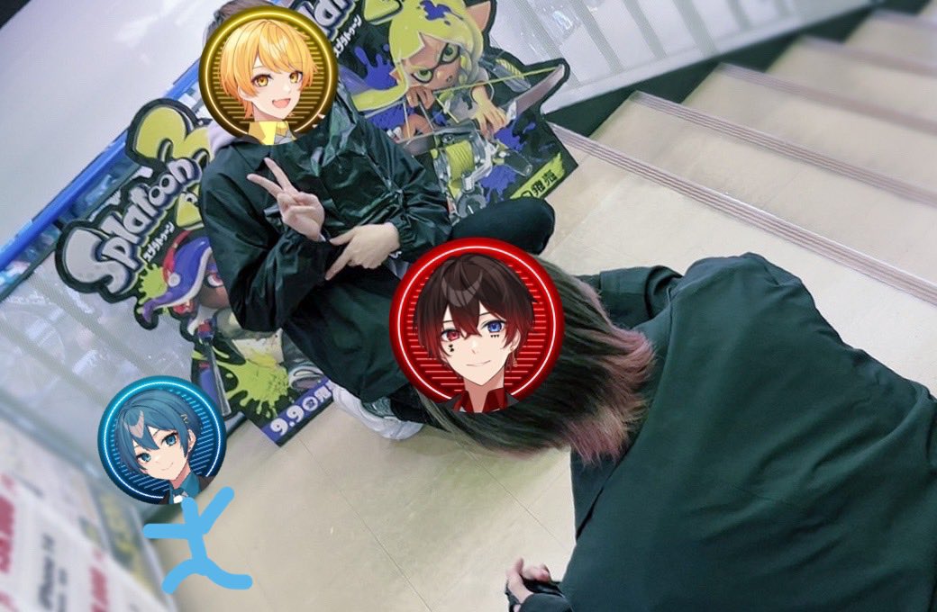 スプラamiiboあって喜んでるあっきぃを撮るあっとくんを撮っちゃった