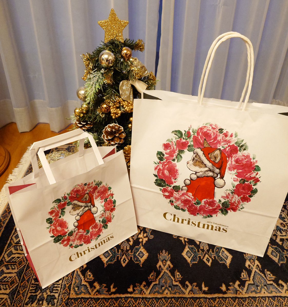 高島屋さんのクリスマス企画🎄 ヒグチユウコさんの紙袋もらえましたー