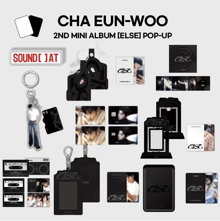CHA EUN-WOO (차은우) 'ELSE' POP-UP STORE MD🐰🖤 本国ポップアップの