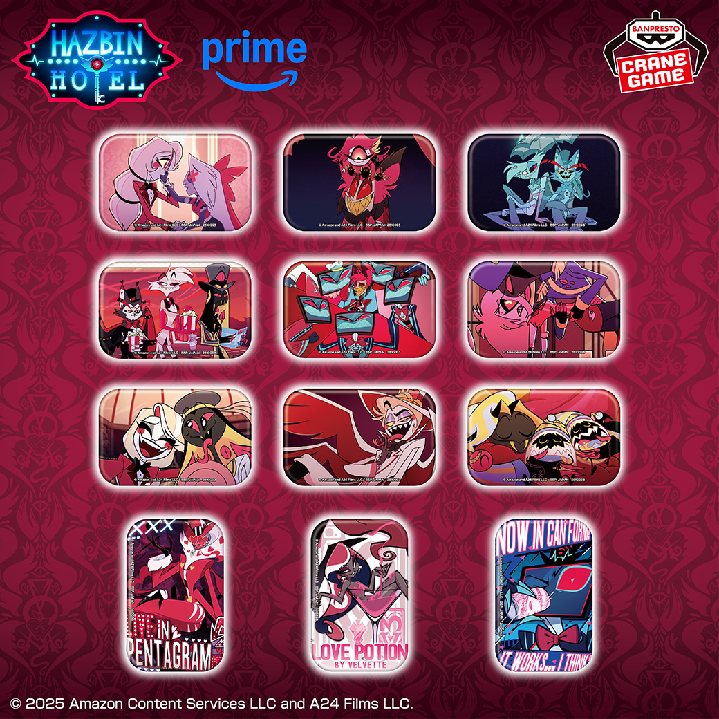 名シーンが缶バッジに🎞️／ 「ハズビン・ホテルへようこそ」から