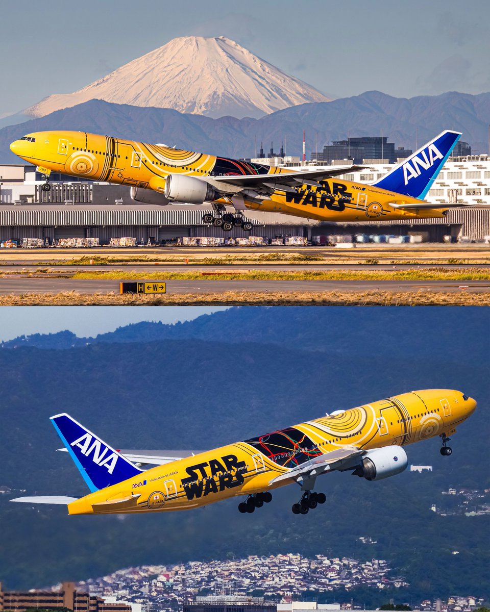 🔴 ANA's iconic Star Wars C-3PO Boeing 777-200ER JA743A completed