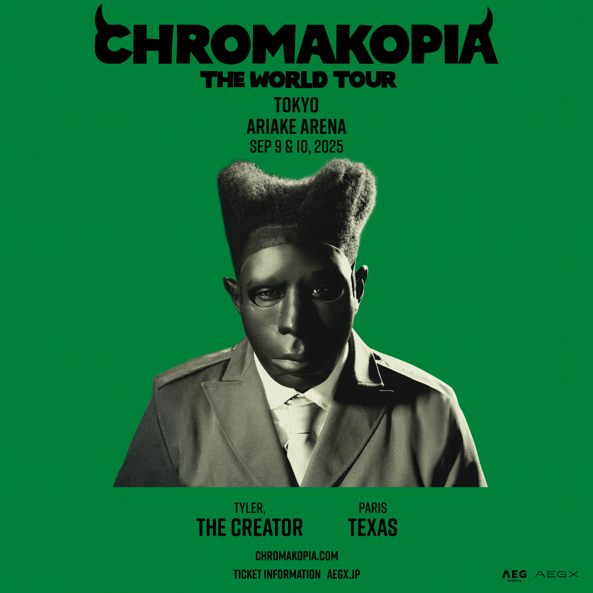 公演当日グッズ販売のご案内】 「TYLER,THE CREATOR CHROMAKOPIA: THE