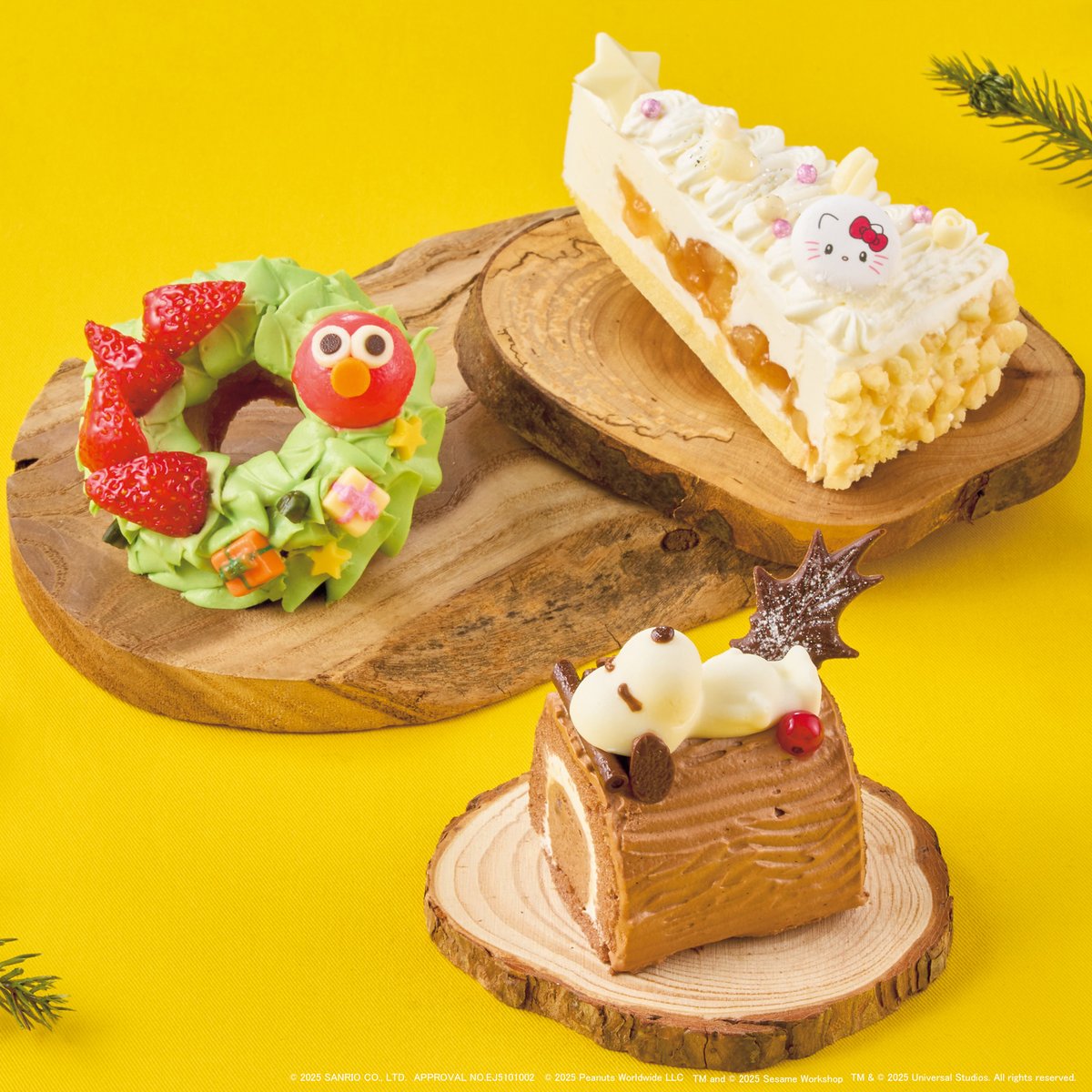 かわいいパークの仲間たちが クリスマスメニューで登場