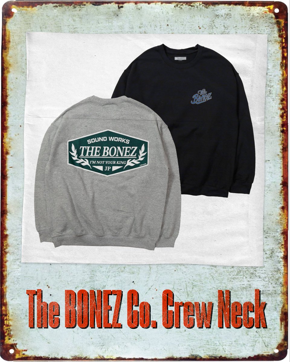 Goods Info】 The BONEZ Co. Crew Neck Price : ¥8,000- (in tax