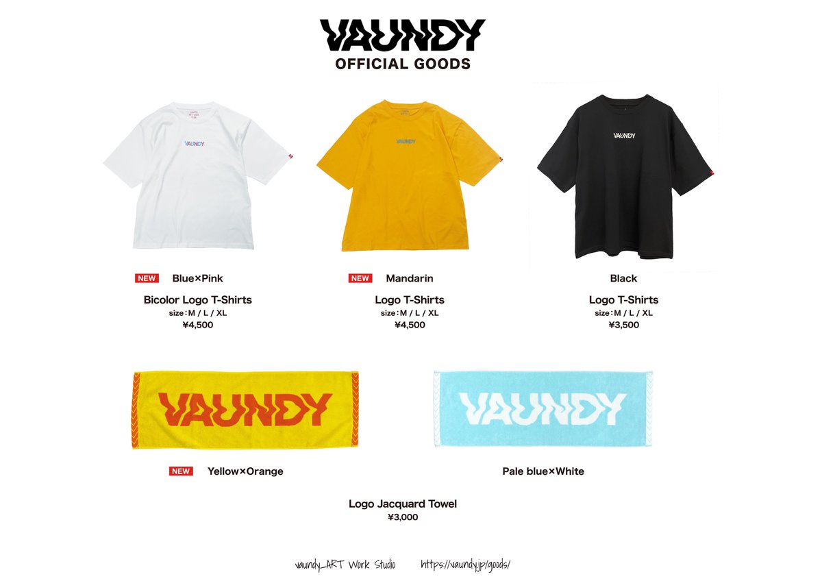 Vaundy NEW OFFICIAL GOODS 🛒⚡️ ▫️Bicolor Logo T-Shirts - Blue