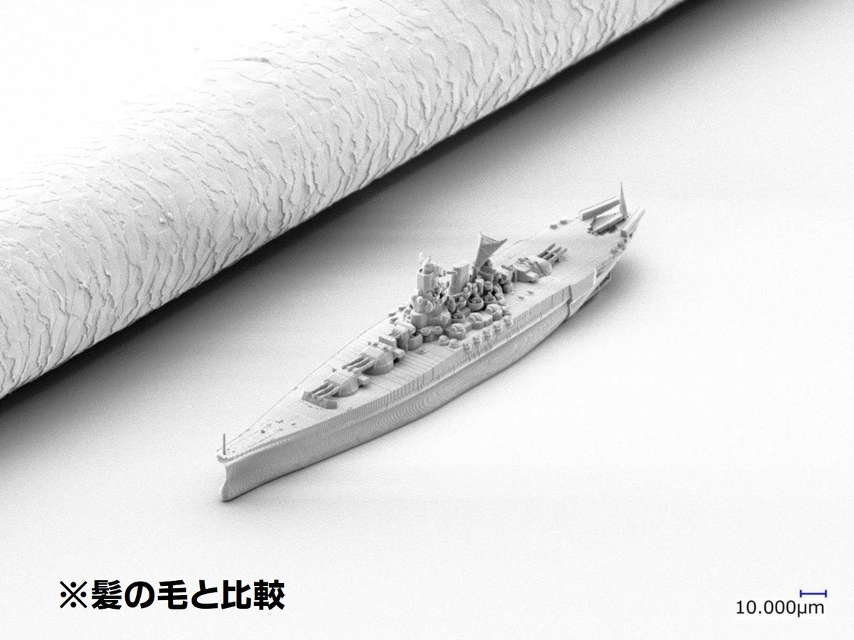1/1,000,000戦艦「大和」(100万分の1戦艦「大和」)】 全長0.263mmの