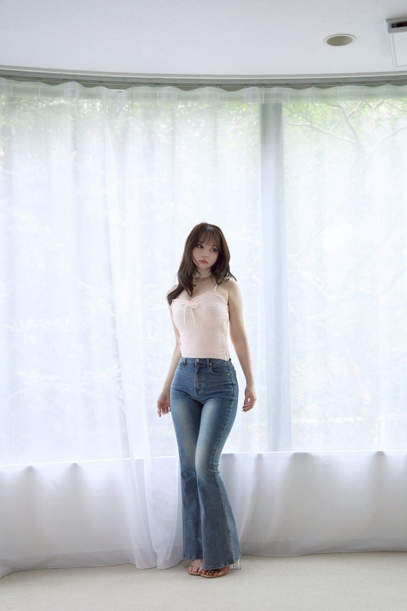 Lacey ribbon heart hip denim color blue size s/m ¥13200-tax in