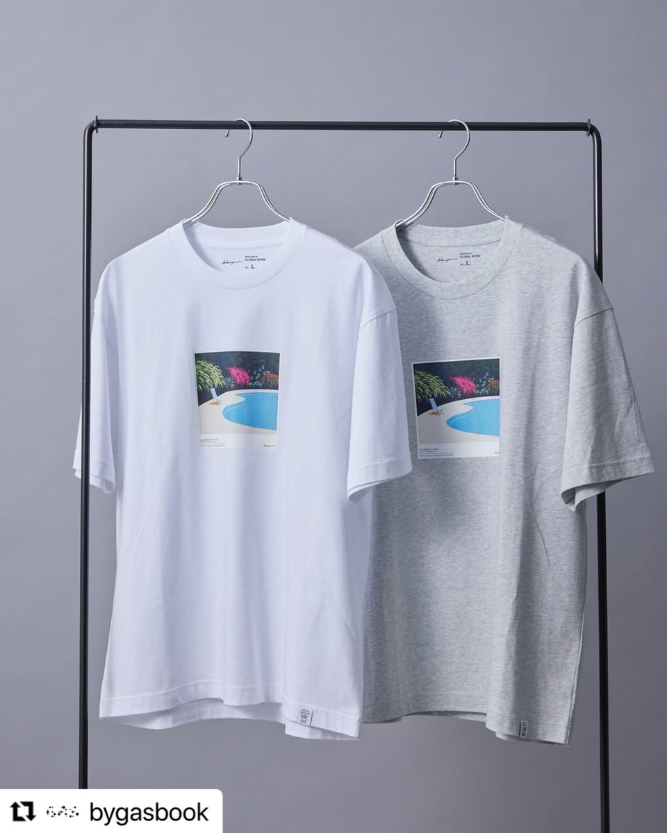 永井博さんの作品をプリントした 夏にぴったりなTシャツ🌊