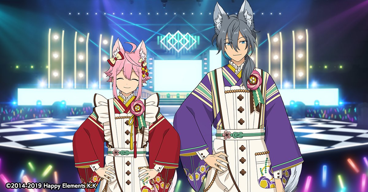 スカウト情報】 桃李とニキのカードにはルーム衣装が付いています