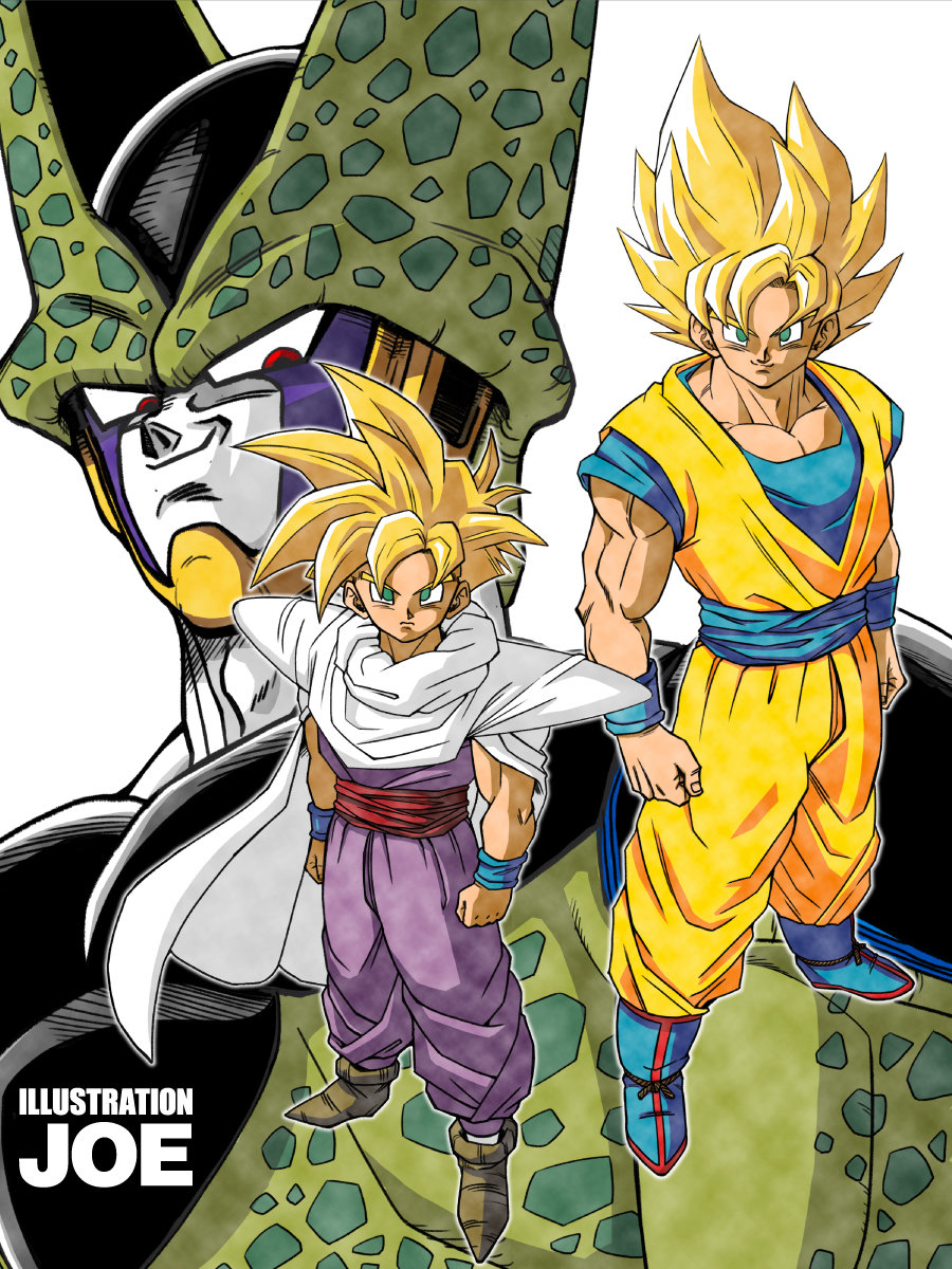 趣味でドラゴンボールイラスト超サイヤ人孫悟空、超サイヤ人孫悟飯