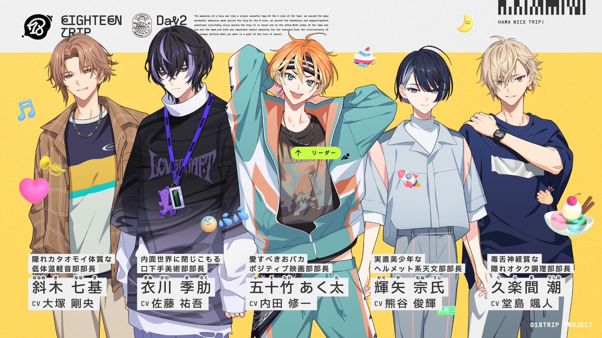 情報解禁】ㅤ 18trip(エイティーントリップ) 昼班「Day2(でいず