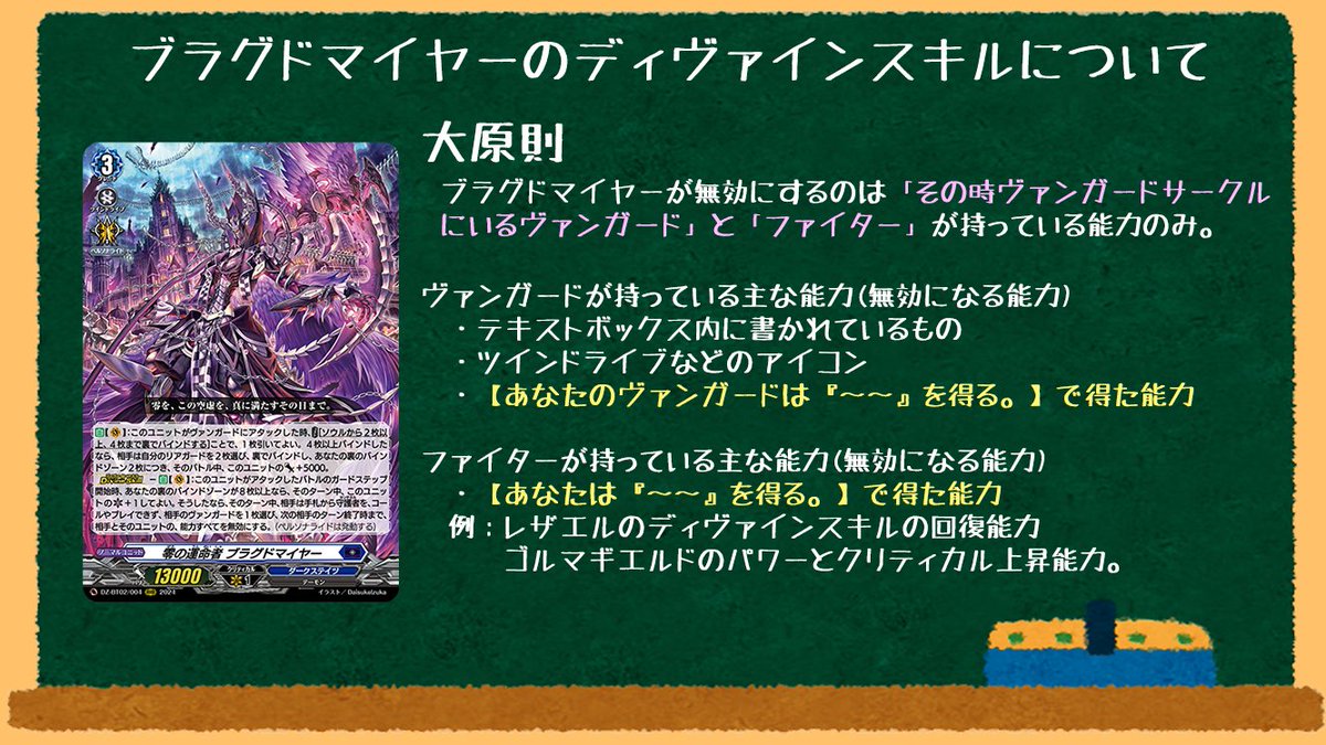 ブラグドマイヤーのディヴァインスキル周り、色々まとめました