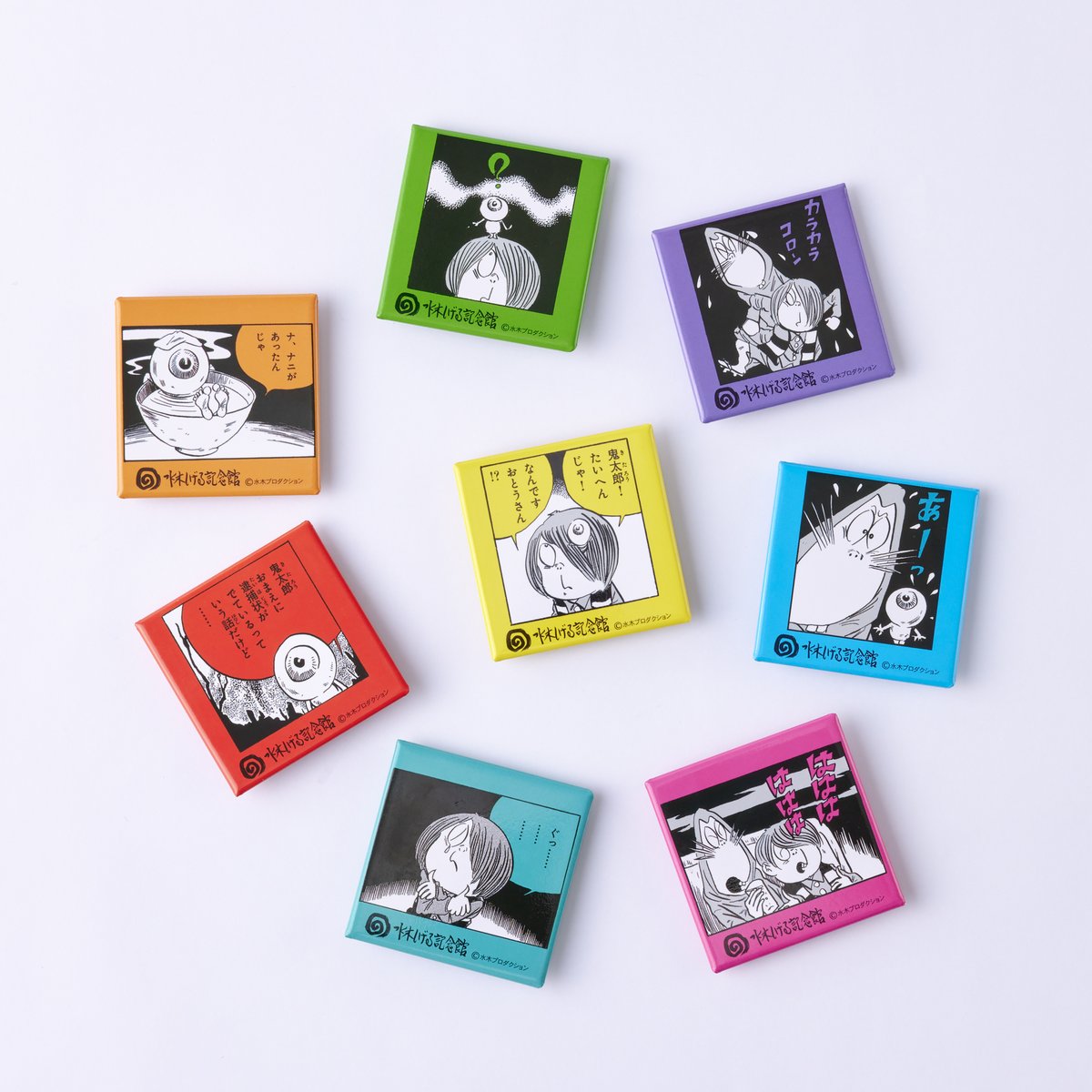 オリジナルグッズのご紹介】 ゲゲゲの鬼太郎 缶マグネット（ランダム8