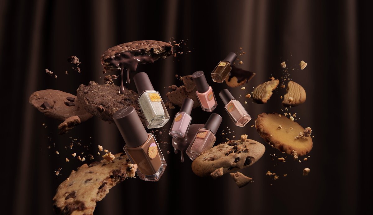 おいしそうな指先⁈ビスケットのような質感やクランチ感がネイルに