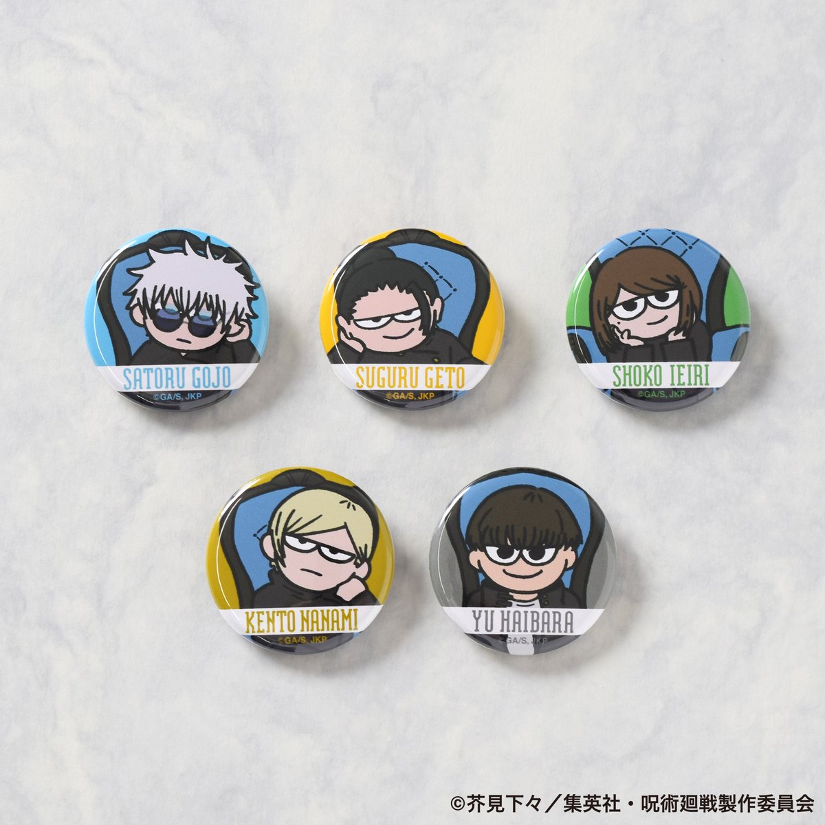 吉祥寺ロフト会場】 ◇商品紹介④◇ ○ジロリ TD缶バッジ~Chair:Blue