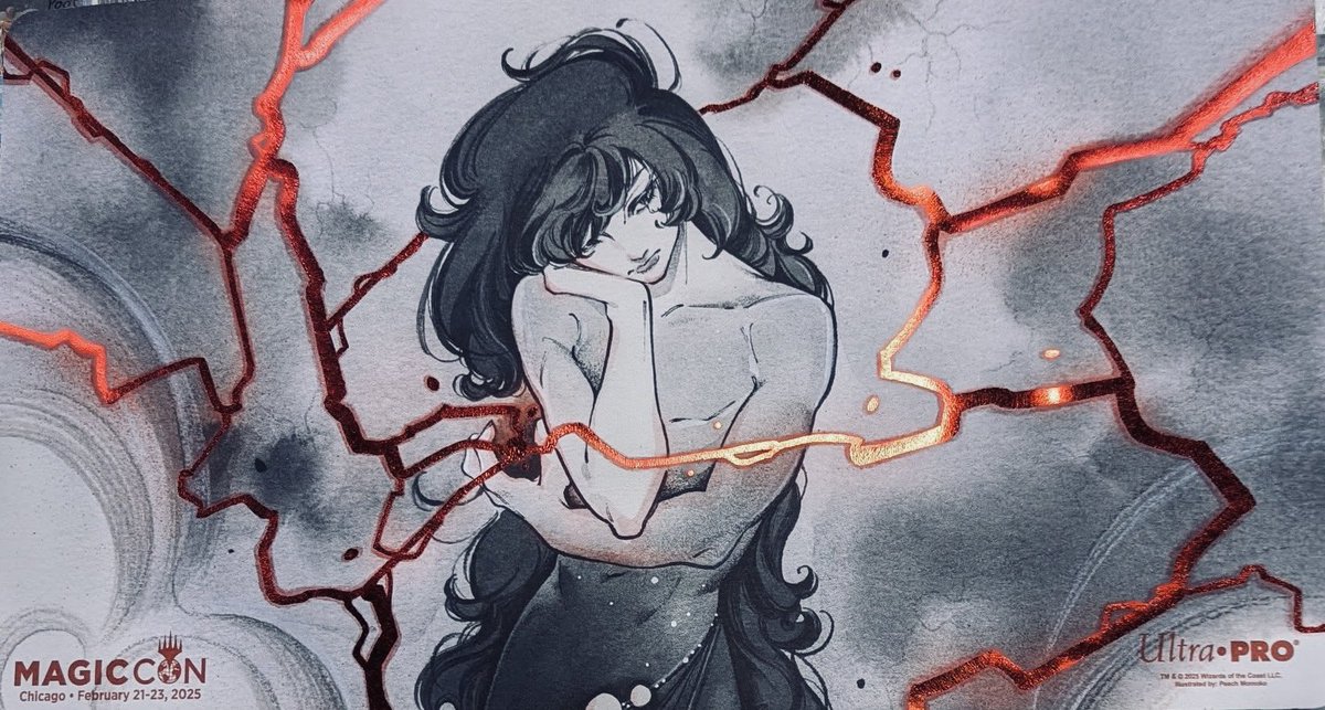 プレイマットが限定販売されたそうです。雷がフォイル仕様です。我