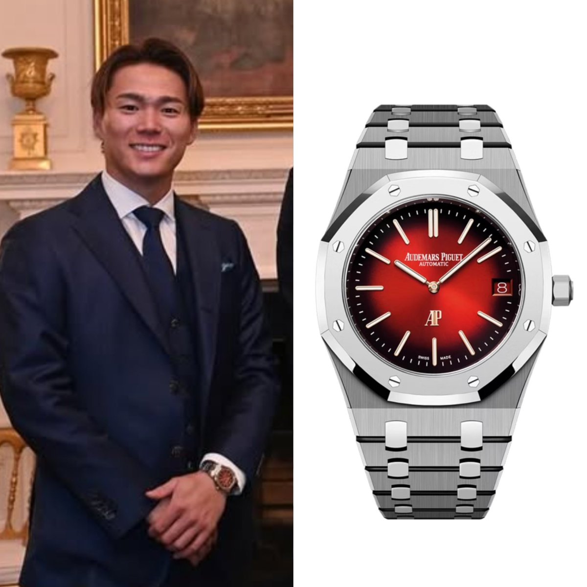 山本由伸 オーデマ・ピゲ ロイヤル オーク ジャンボ エクストラ シン