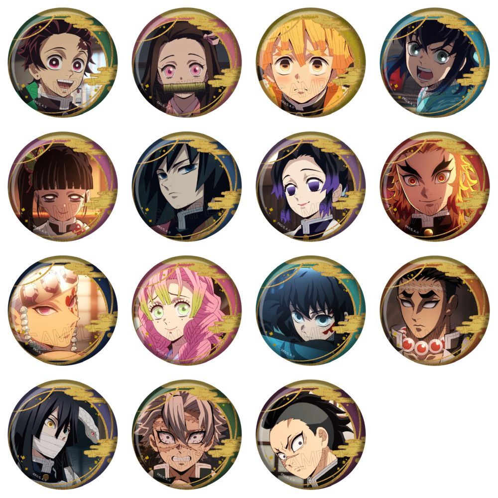 鬼滅の刃 箔押し缶バッジ Vol.2 【再販】【2026年4月発売】 ネオ