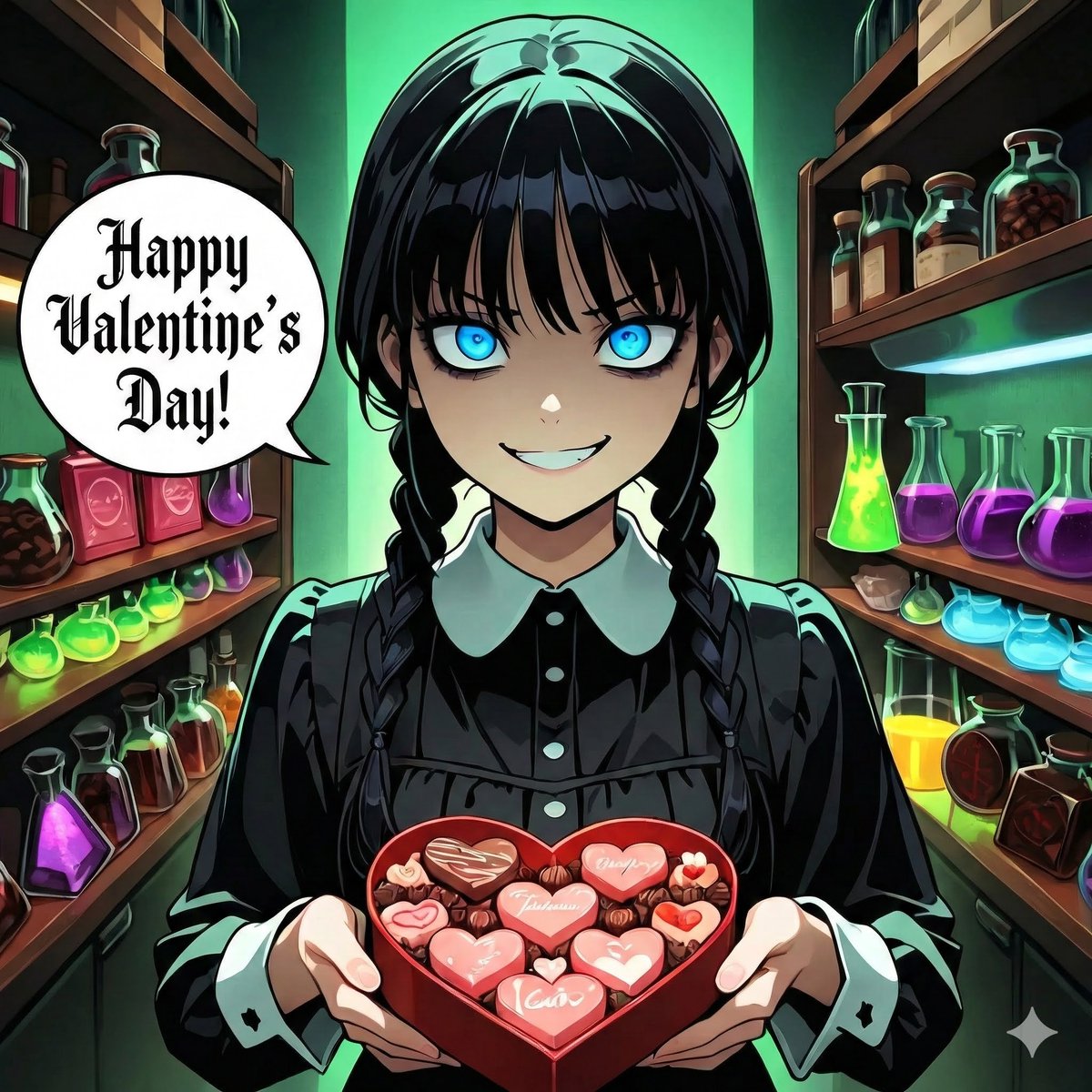 💝Happy Valentine's Day🍫 チョコレート🍫をどうぞ☠️ #バレンタイン