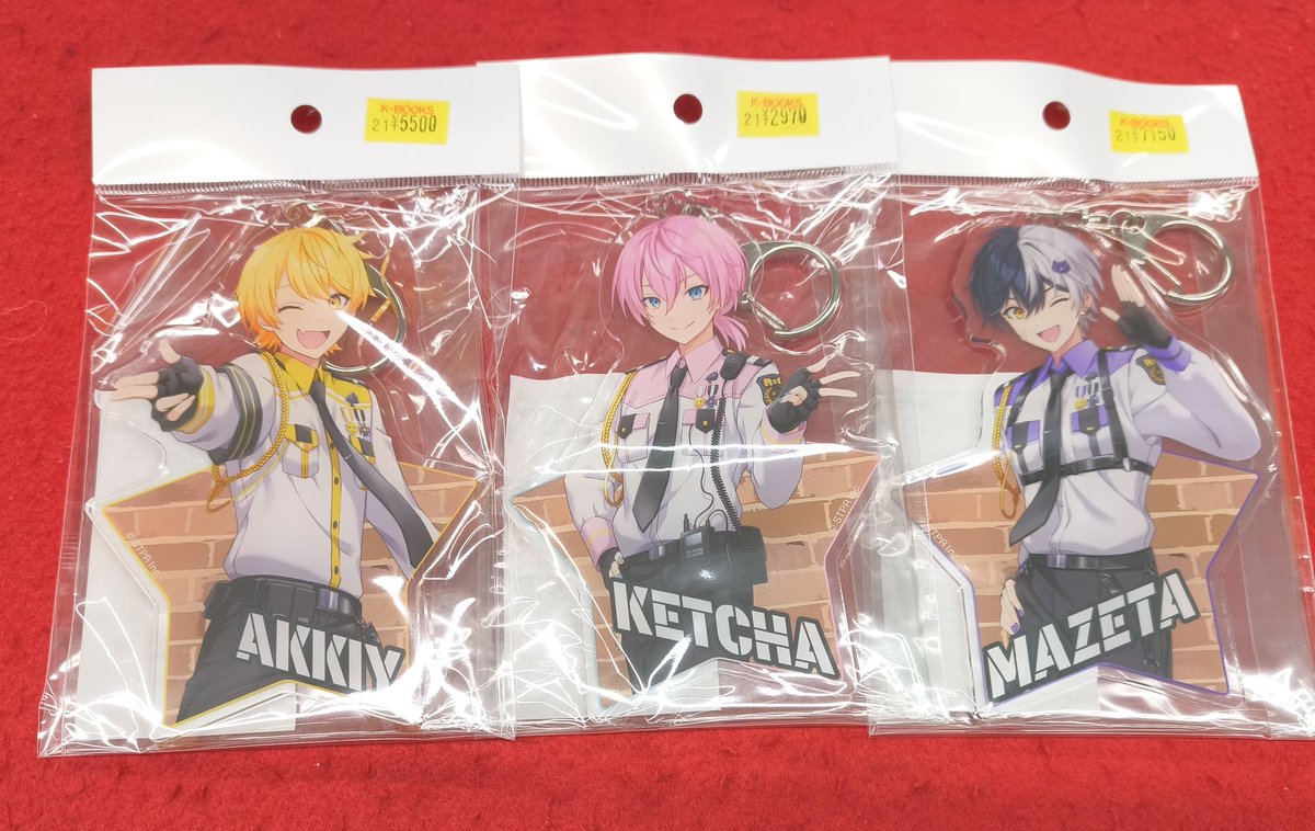 入荷情報】AMPTAK×COLORS ◇BIGアクリルキーホルダー ・あっきぃ ・け