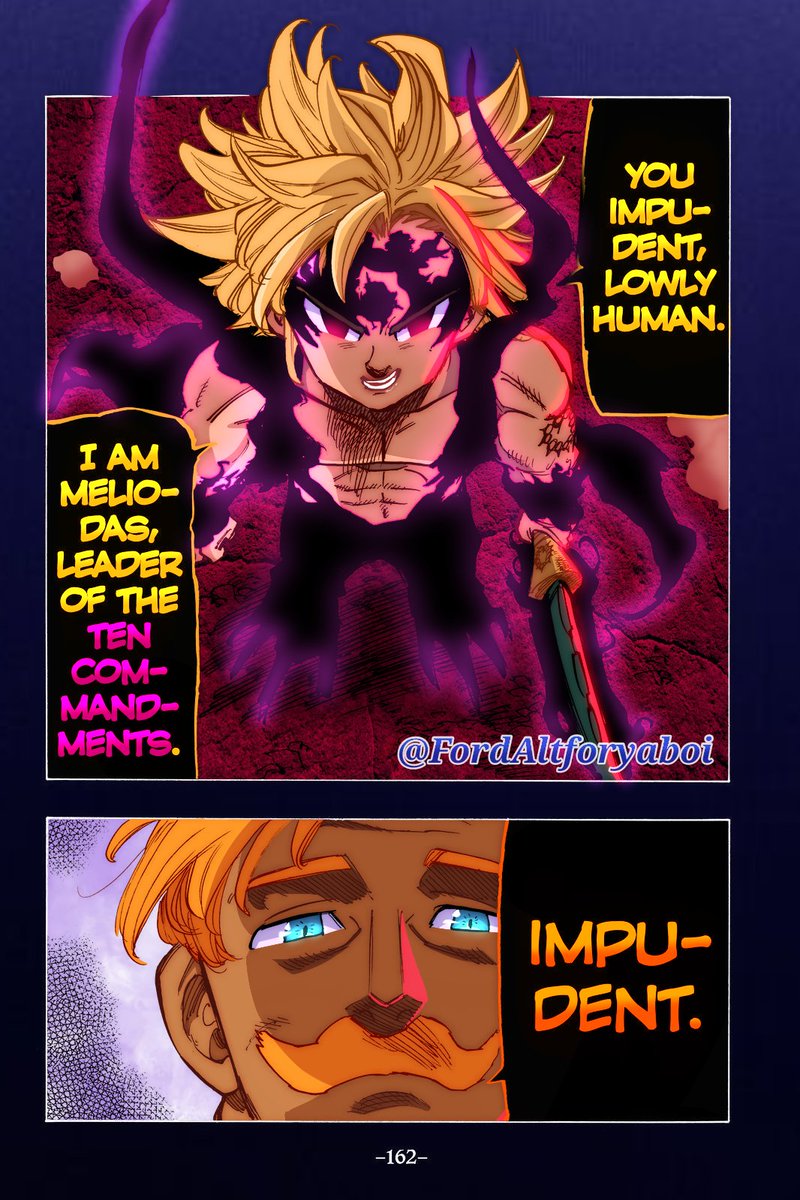 Impudent.” 7DS Ch.230 coloring remake #Thesevendeadlysins #七つの大罪