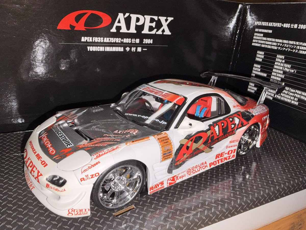 こんにちは🌞 今回はAPEX 今村陽一選手のFD3Sです🔥 当時のD1は子供の