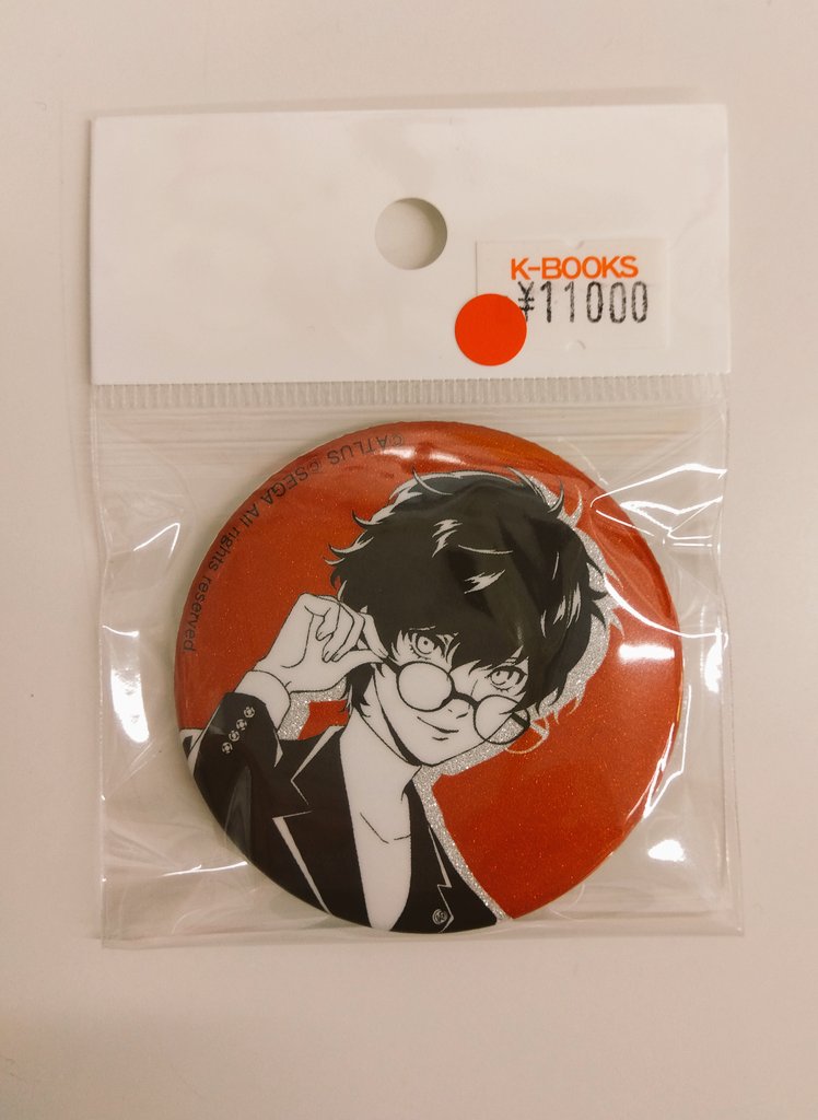 入荷情報】 ペルソナ5 主人公 明智 中心に缶バッジ入荷しました
