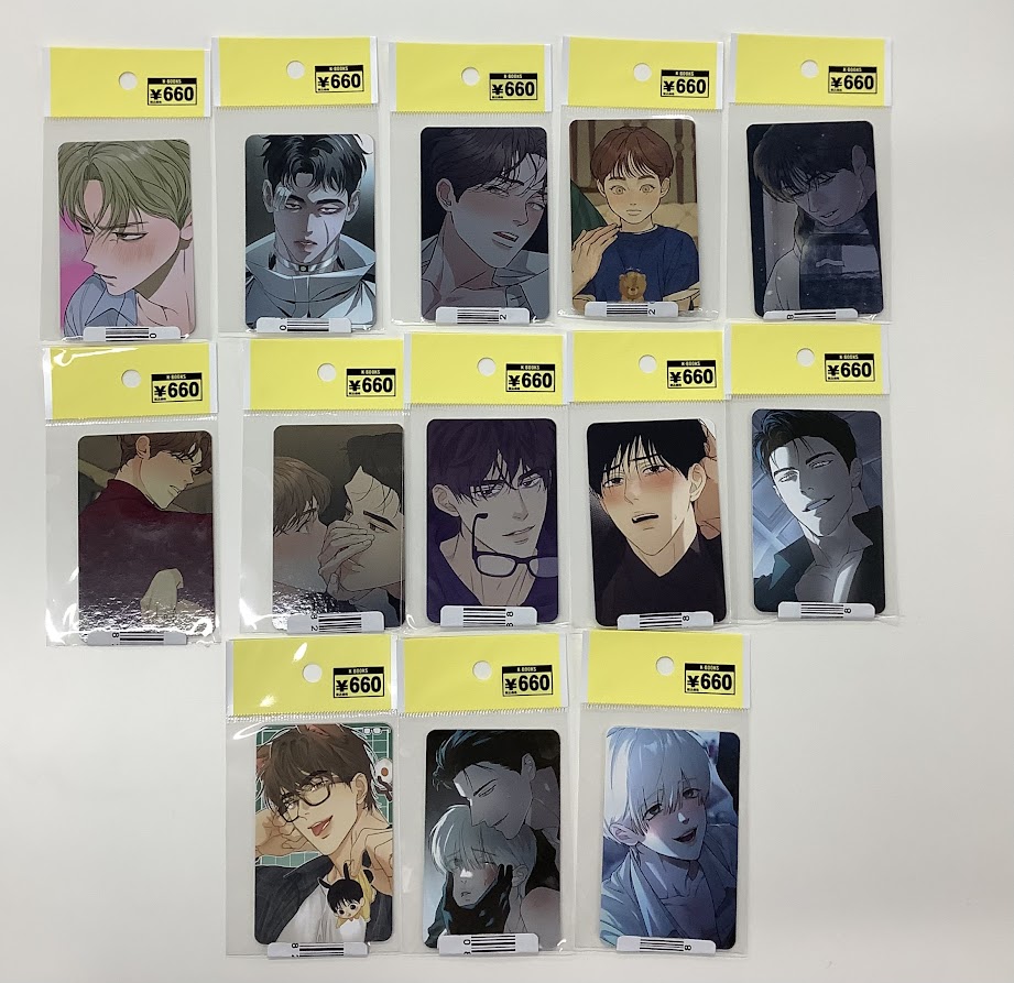 入荷情報】 『ジンクス』「backlight』等、韓国BLのトレカが複数入荷し