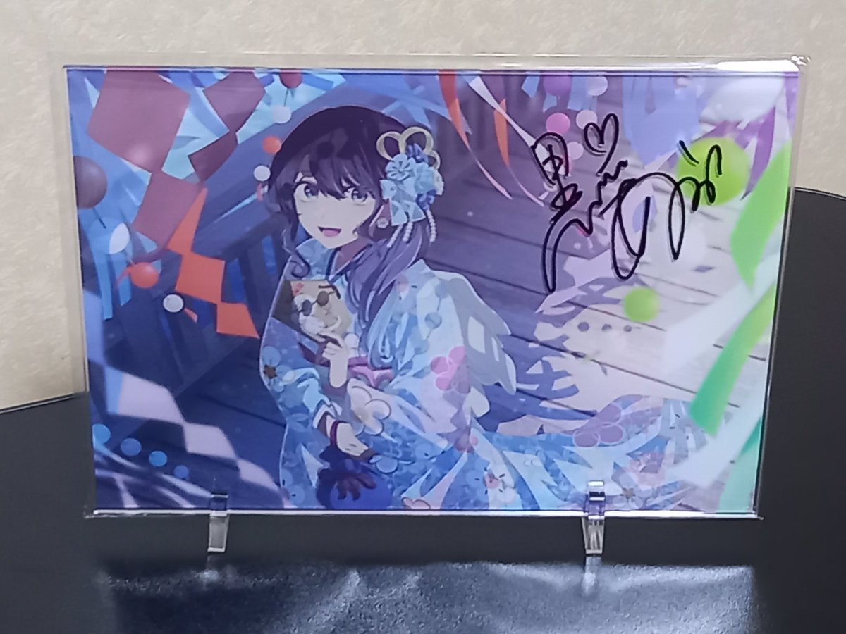 黒川あかねの箔押しサイン入りパネルをアニメイト通販で買いました