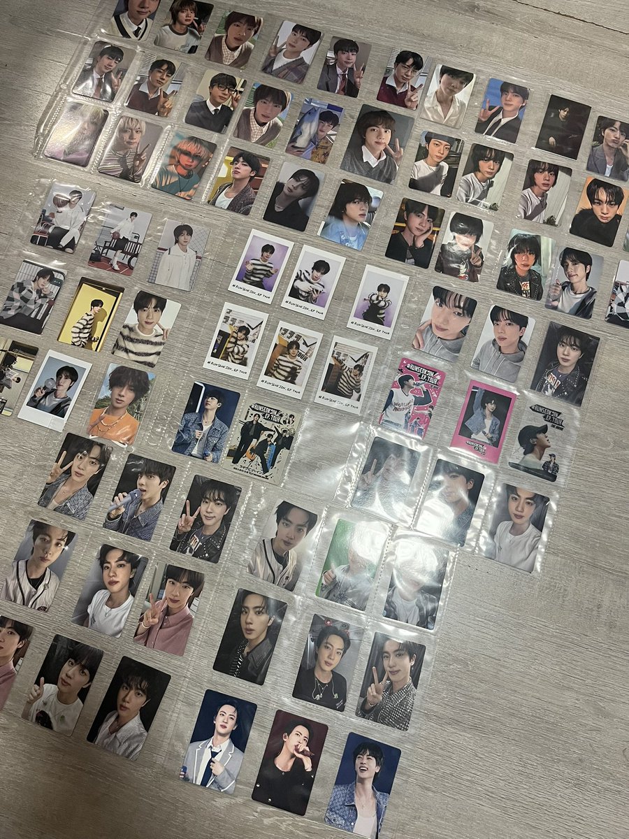 トレカの整理 ジンくんソロになってからたくさんのトレカ出してくれて