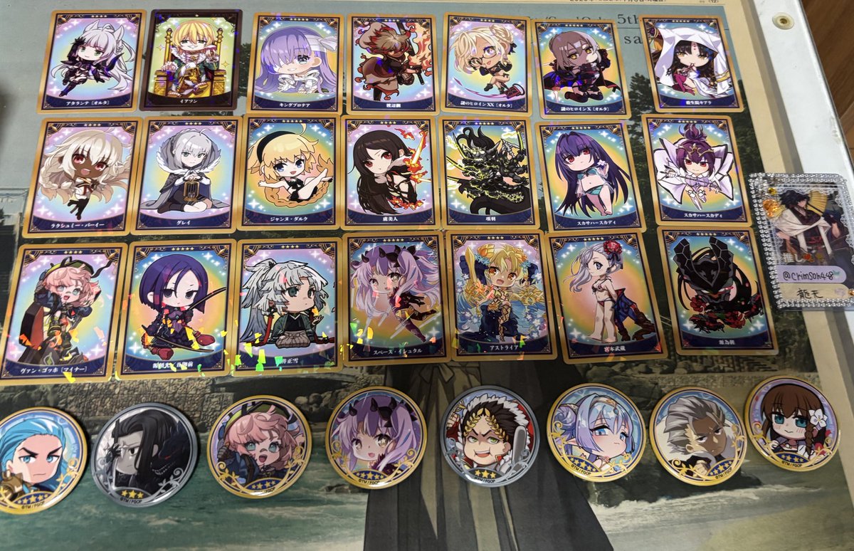 FGO Fate/Grand Order 最終再臨展 ミニ ミニキャラ カード 缶バッジ