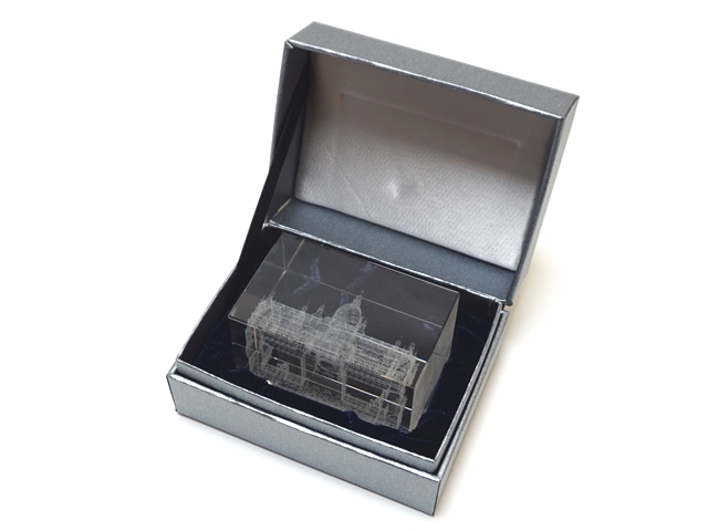 508-2】3Dガラスクリスタルアート/ハノーバー（ハノーファー）市庁舎